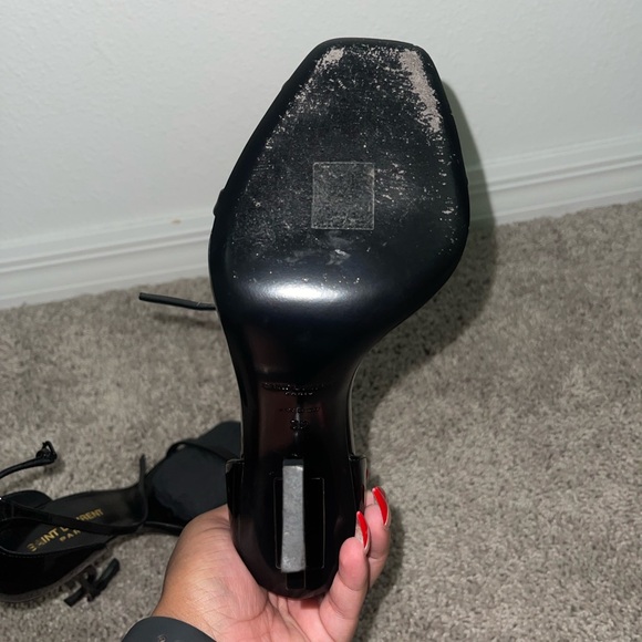 Ysl Opyum Heel Sandals all black - Picture 10 of 10